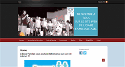 Desktop Screenshot of oasis-familiale.com